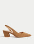 Marks & Spencer "Leather Block Heel Court Shoes"
